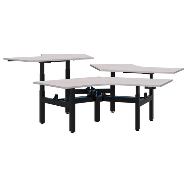 Summit II Electric 120° 3 Pod Desk