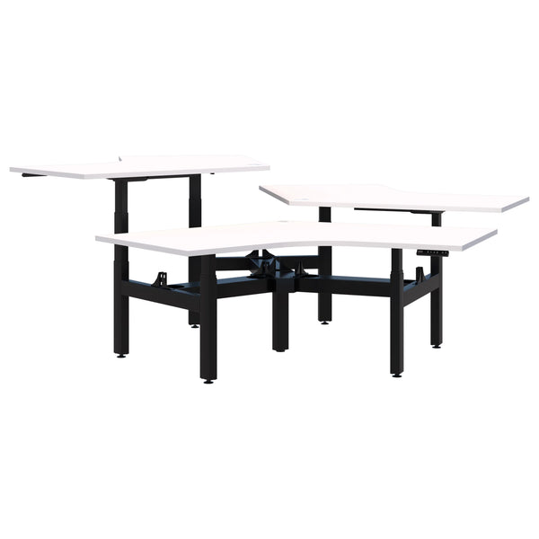 Summit II Electric 120° 3 Pod Desk