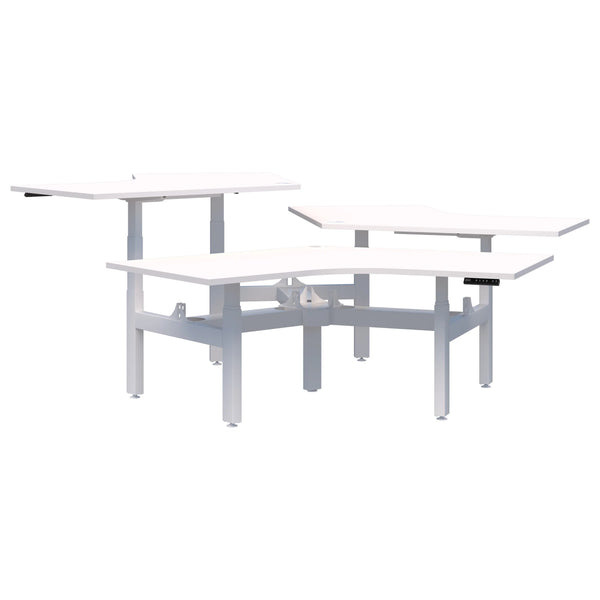 Summit II Electric 120° 3 Pod Desk