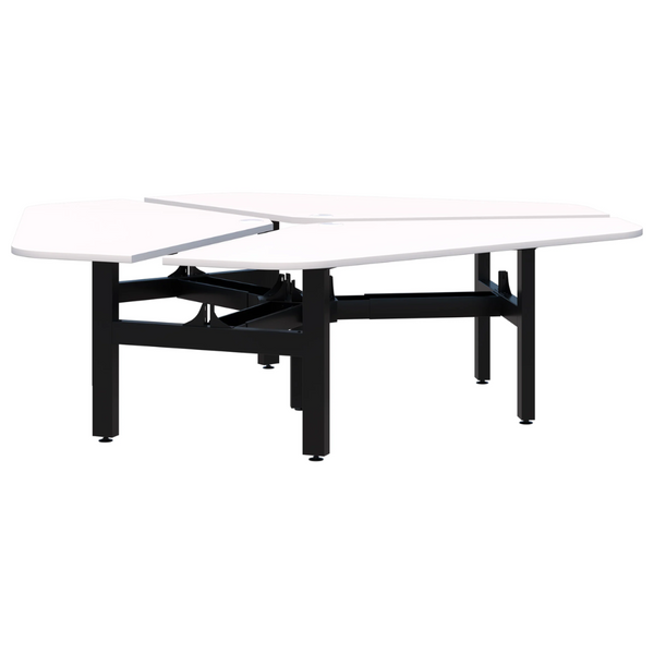 Summit II Fixed Height 120° Rotor 3 Pod Desk