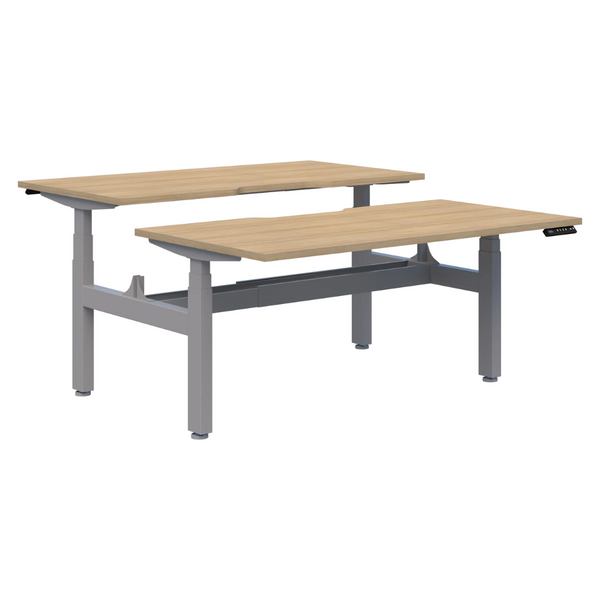 Summit II Electric Back-to-Back 2 Person Pod Desk