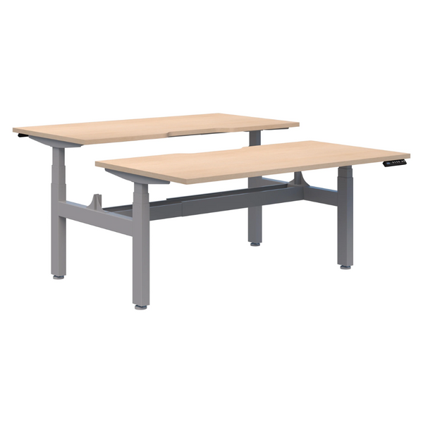 Summit II Electric Back-to-Back 2 Person Pod Desk