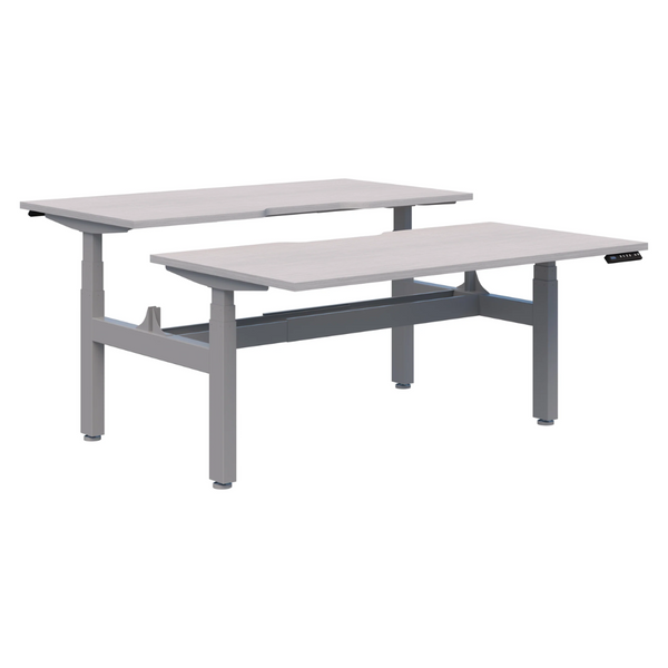 Summit II Electric Back-to-Back 2 Person Pod Desk