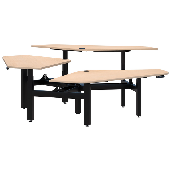 Summit II Electric 120° Rotor 3 Pod Desk