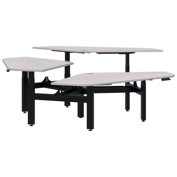 Summit II Electric 120° Rotor 3 Pod Desk
