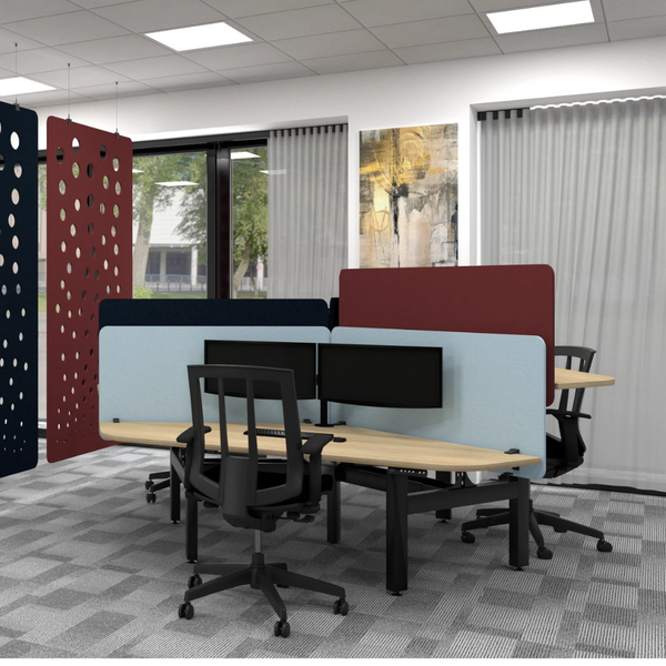 Summit II Electric 120° Rotor 3 Pod Desk