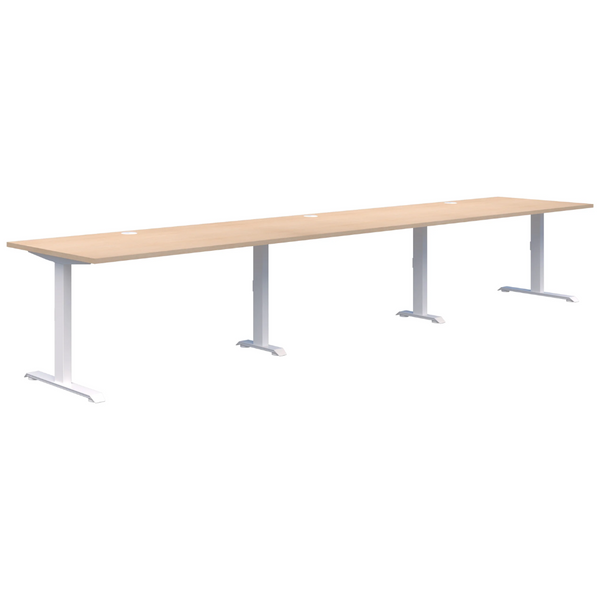 Summit II Fixed Height Inline 3 Pod Desk