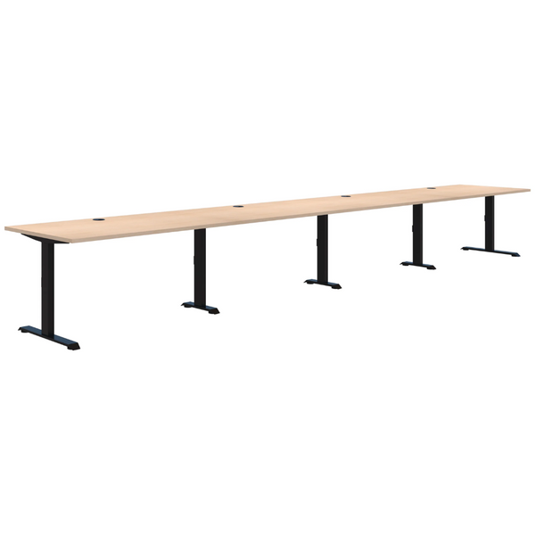 Summit II Fixed Height Inline 4 Pod Desk