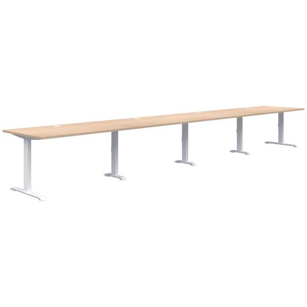 Summit II Fixed Height Inline 4 Pod Desk