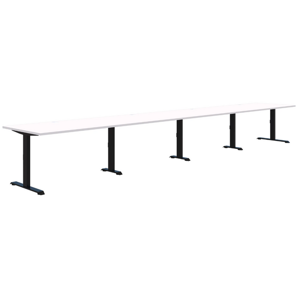 Summit II Fixed Height Inline 4 Pod Desk