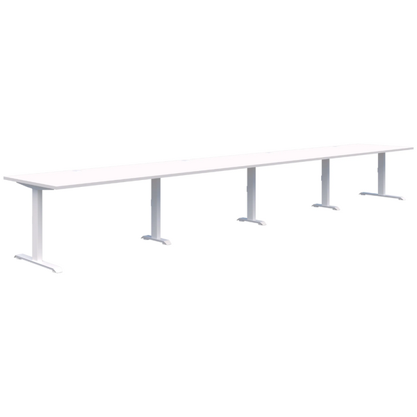 Summit II Fixed Height Inline 4 Pod Desk