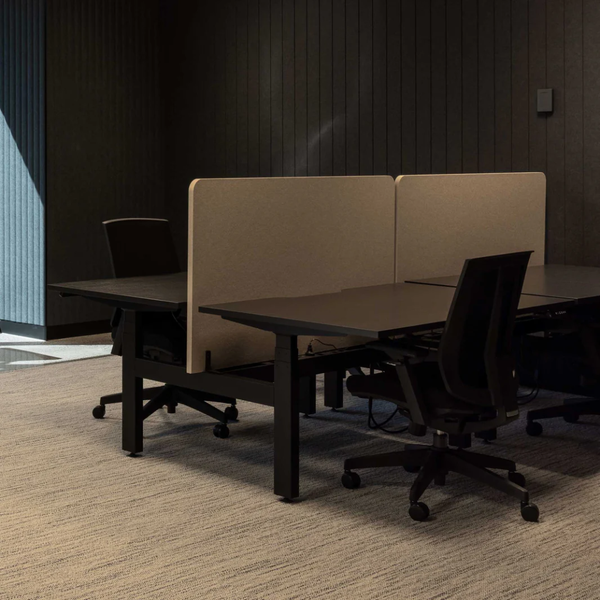 Summit II Electric Back-to-Back 2 Person Pod Desk