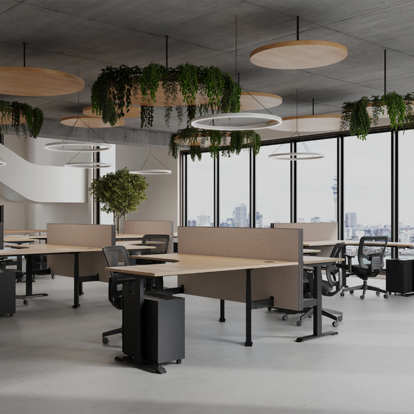 System 25 Centre Desk Screens - Workspace Direct