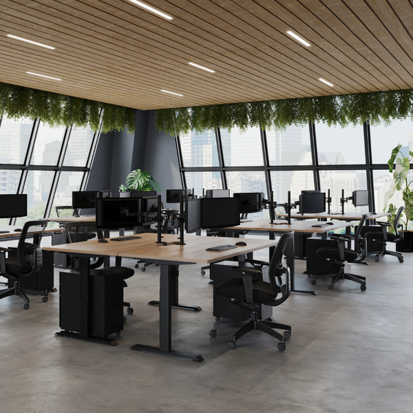 Summit II Single Electric Desk - Workspace Direct