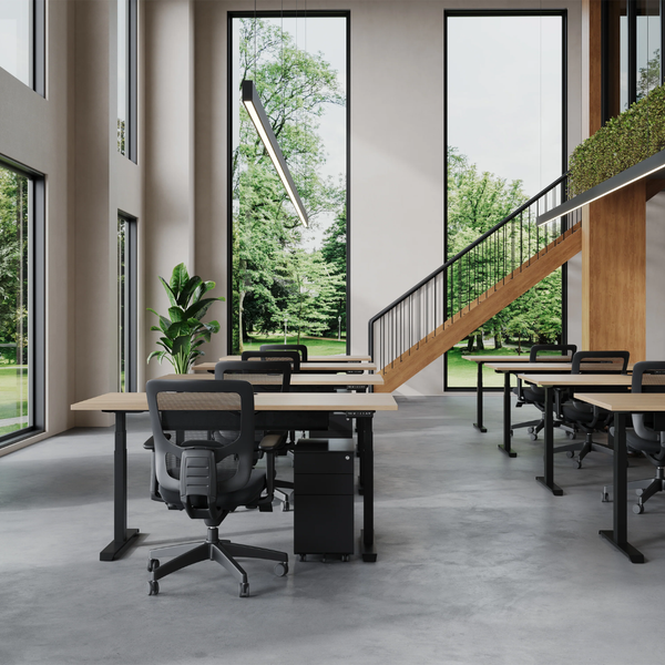 Summit II Single Electric Desk - Workspace Direct