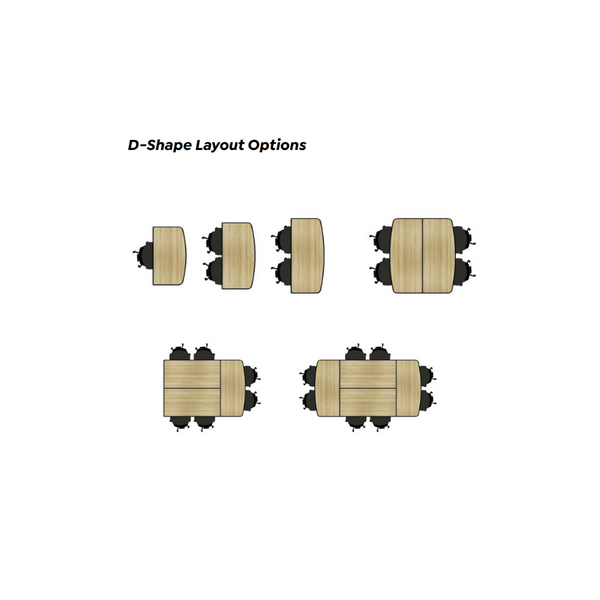 Team Flip Meeting & Training Room Trapezium Table