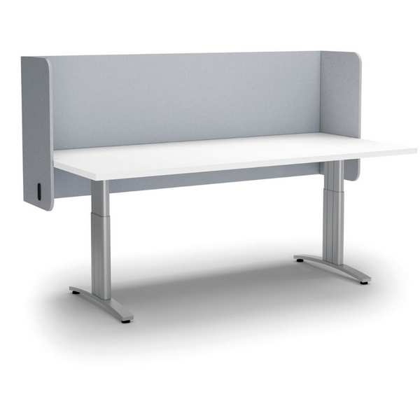 Acoustic Desk Mounted Screen Partition Pod