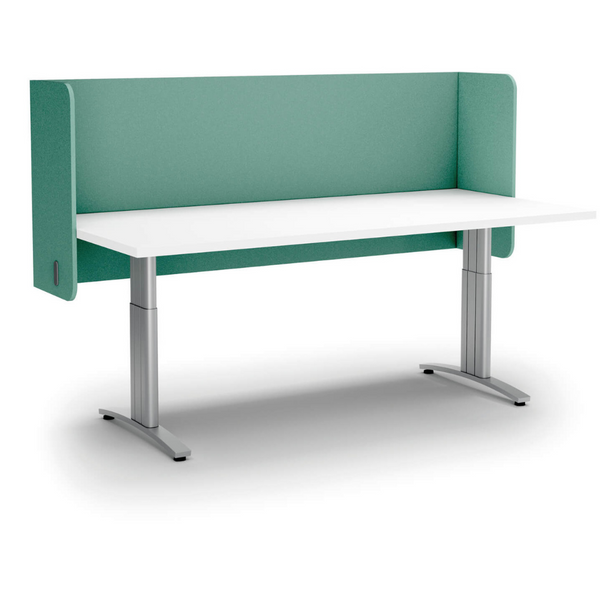 Acoustic Desk Mounted Screen Partition Pod