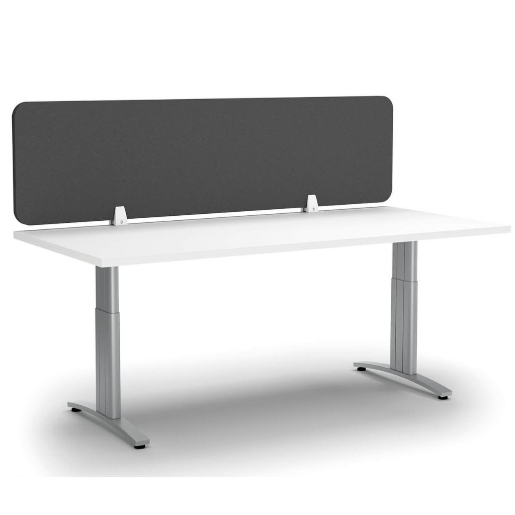 Acoustic Desk Mounted Screen Partition 400mm High