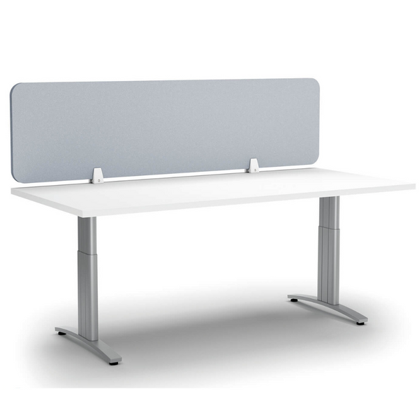 Acoustic Desk Mounted Screen Partition 400mm High