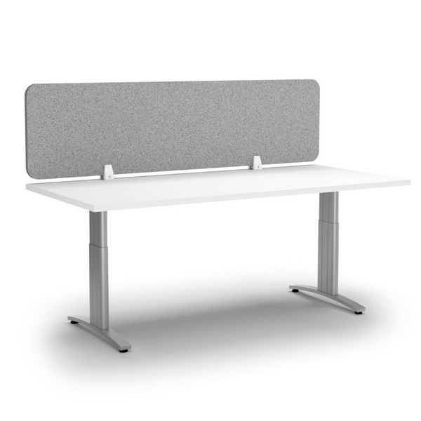 Acoustic Desk Mounted Screen Partition 400mm High