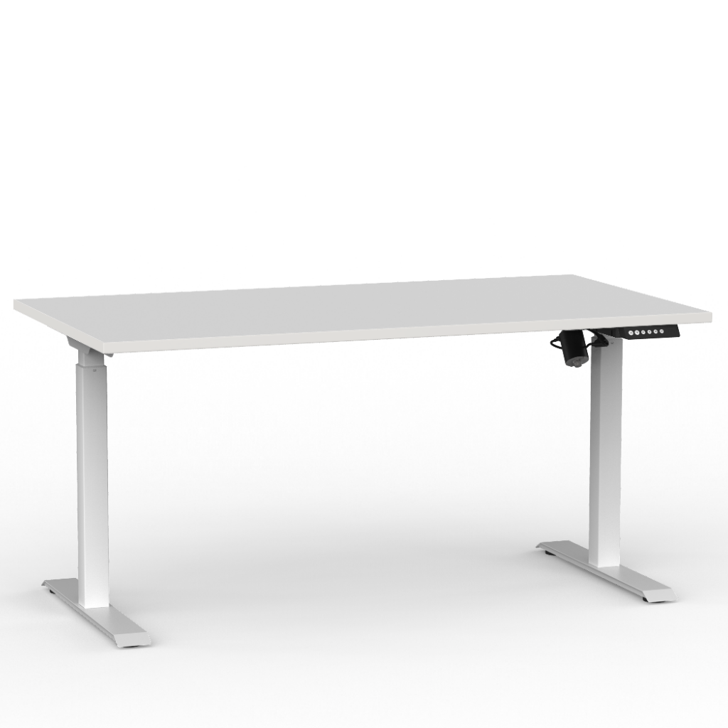 DESK Agile BOOST Digital Sit Stand White Top