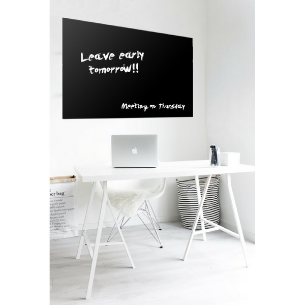 MAGNETIC GLASSBOARD Black RECTANGLE