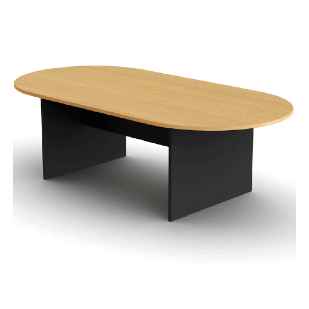 Firstline Boardroom Table Beech and Ironstone Finish 2400mm