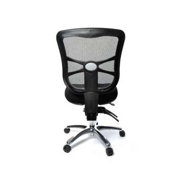 Buro Metro Black Mesh Back Office Chair Polished Base