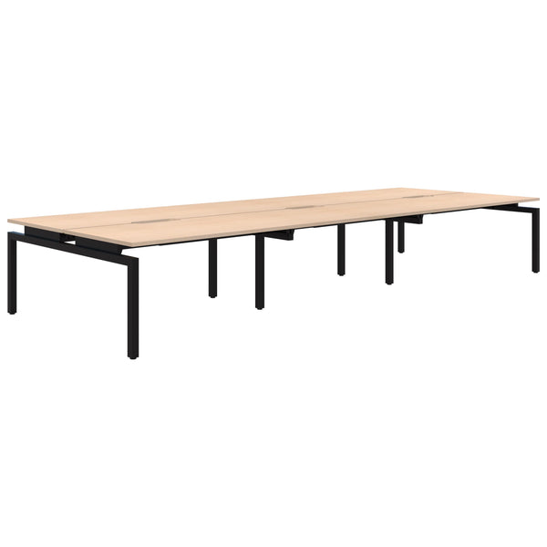 Balance Straight Desk Back To Back 6 Person POD