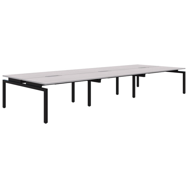 Balance Straight Desk Back To Back 6 Person POD