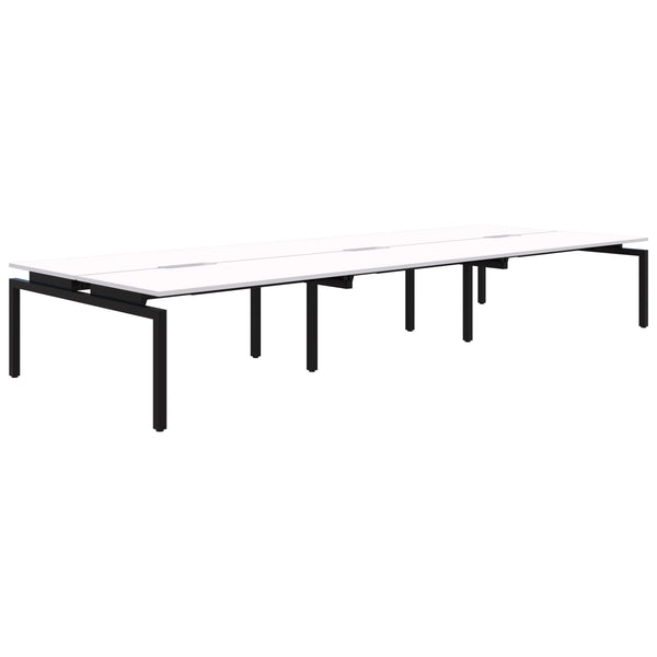 Balance Straight Desk Back To Back 6 Person POD
