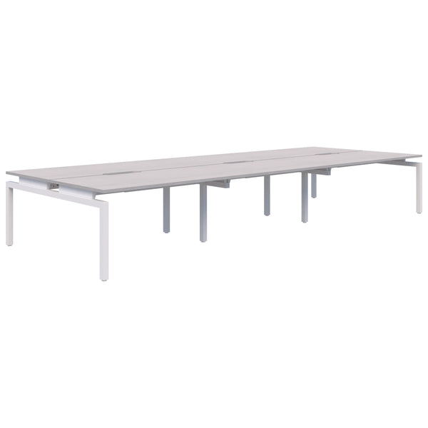 Balance Straight Desk Back To Back 6 Person POD
