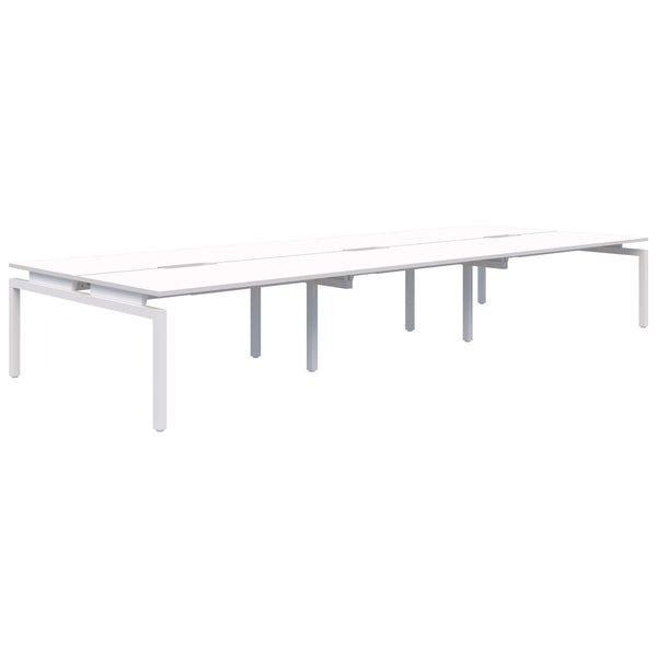 Balance Straight Desk Back To Back 6 Person POD