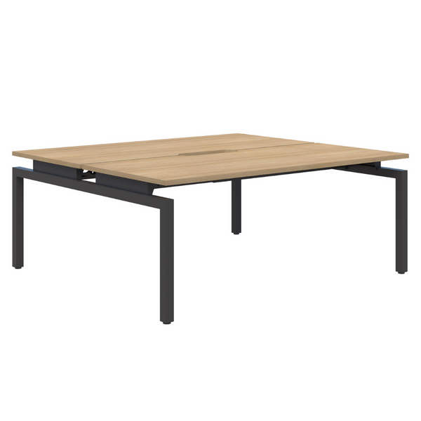 Balance Straight Desk Back to Back 2 Person Pod