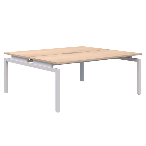 Balance Straight Desk Back to Back 2 Person Pod