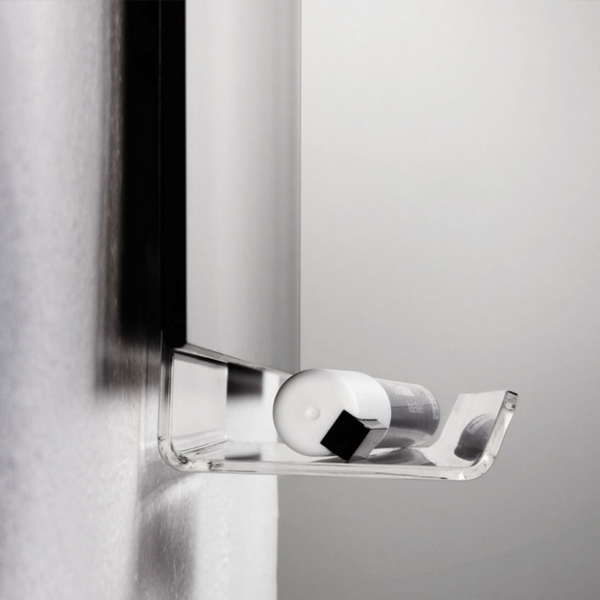 MAGNETIC GLASSBOARD Black RECTANGLE