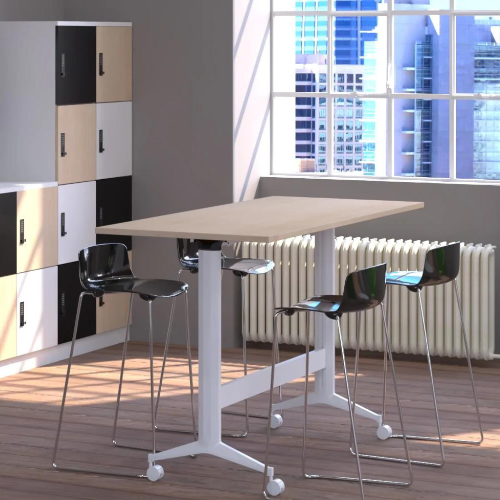 Modular Flip Table Modular Flip Leaner Meeting Table – Workspace Direct