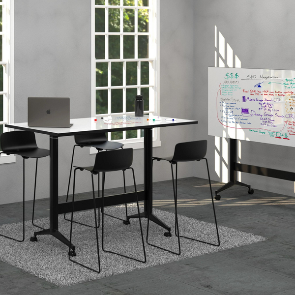 Boost Standing Height Flip Leaner Modular Meeting Tables