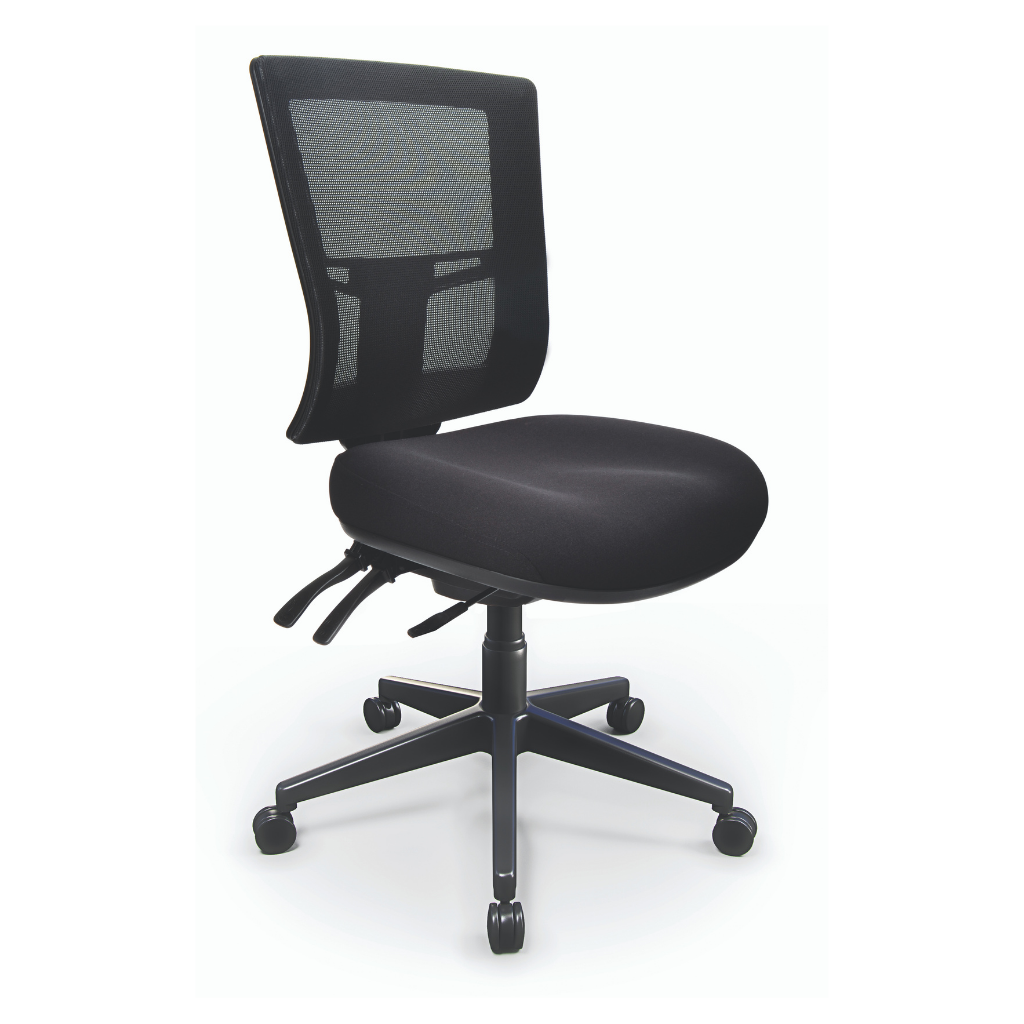Buro Metro II Black Mesh Back Office Chair Black Base