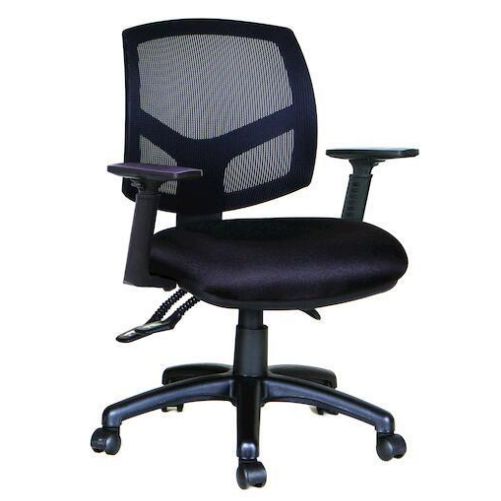 Mondo Java Office Chair 3 Lever Mesh Back Black
