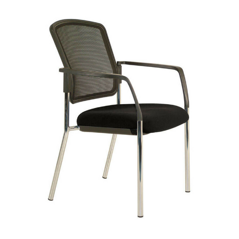 Lindis Chair Black Mesh Back with arms