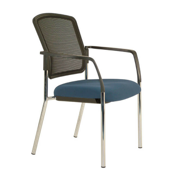 Lindis Chair Black Mesh Back with arms