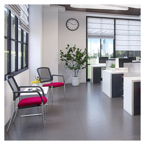 Lindis Chair Black Mesh Back with arms