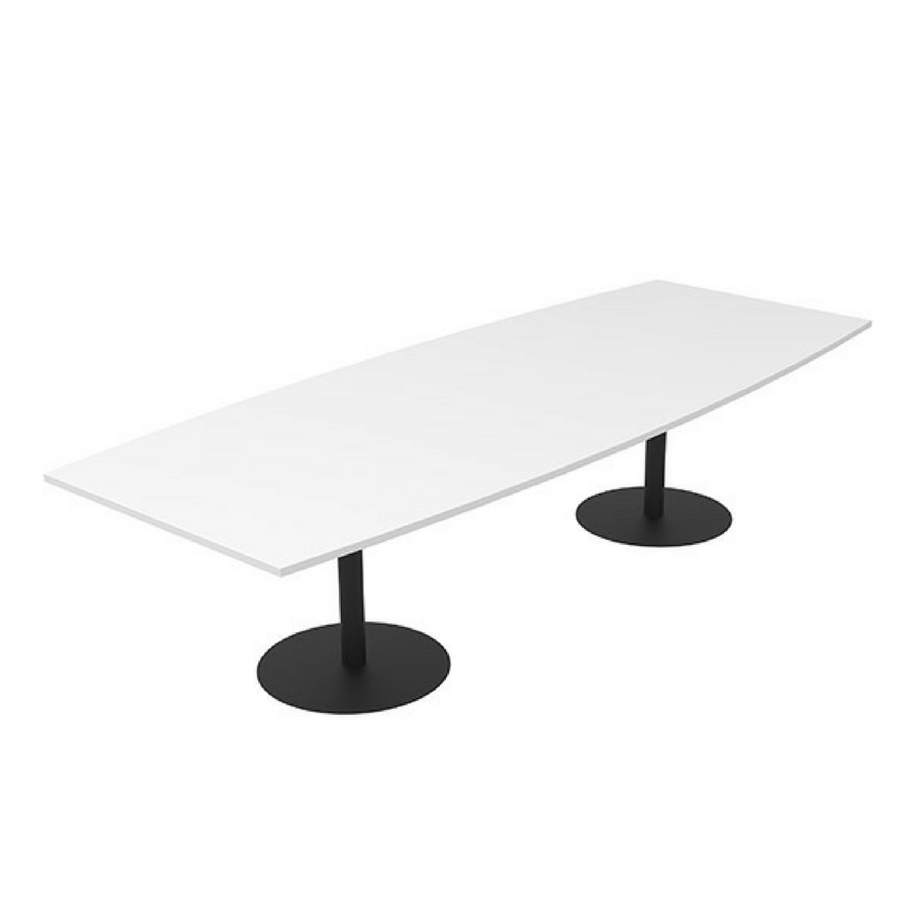 CLASSIC Boardroom Table Bow Black Base