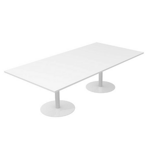 CLASSIC Boardroom Table Rectangle White Base