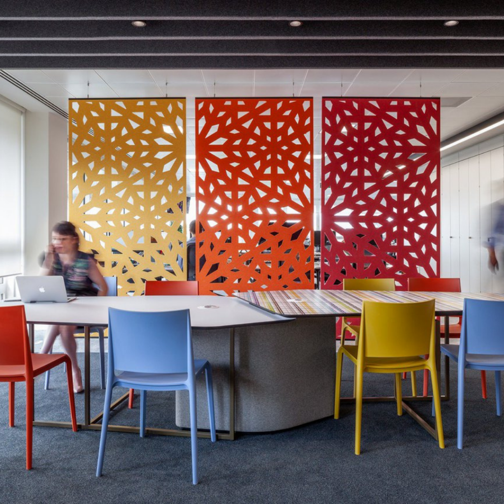 Cascade Folding Ceiling Hung Screen – Workspace Direct