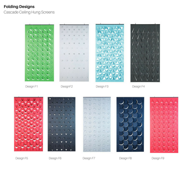 Cascade Folding Ceiling Hung Screen