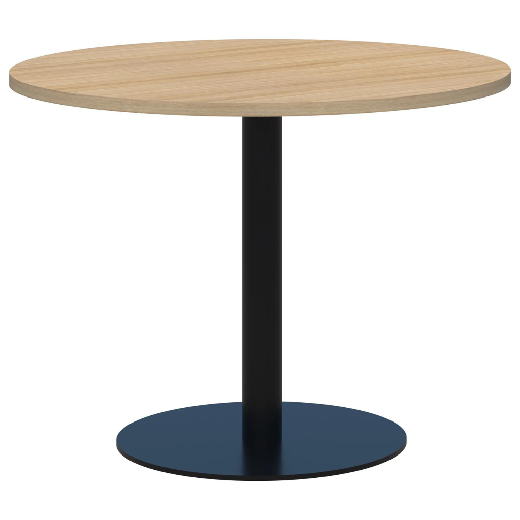 CLASSIC Meeting Tables Round Black Base Assorted Tops