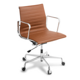 Eames Replica Midback Executive Chair Tan Leather